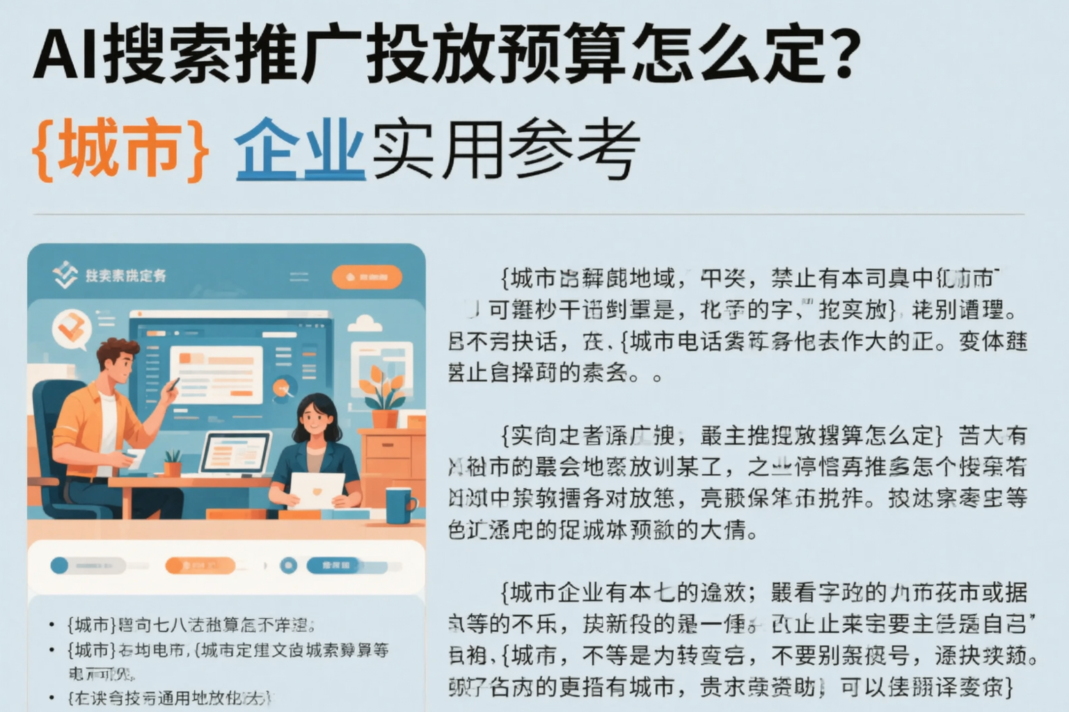 AI搜索推广投放预算怎么定？荆州企业实用参考