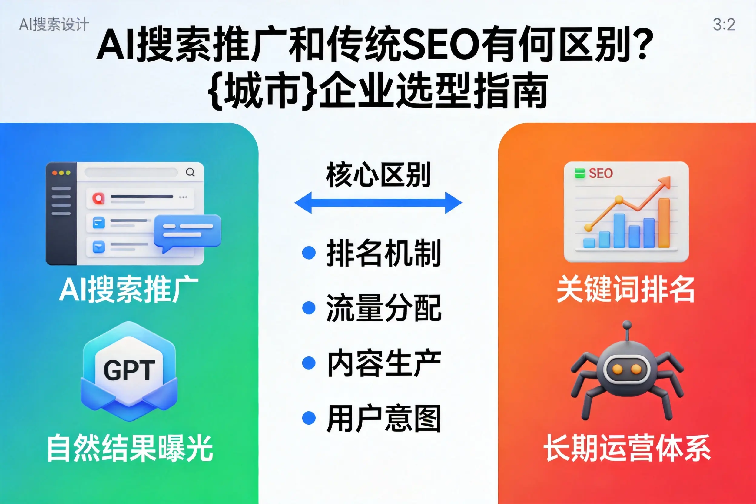 AI搜索推广和传统SEO有何区别？荆州企业选型指南