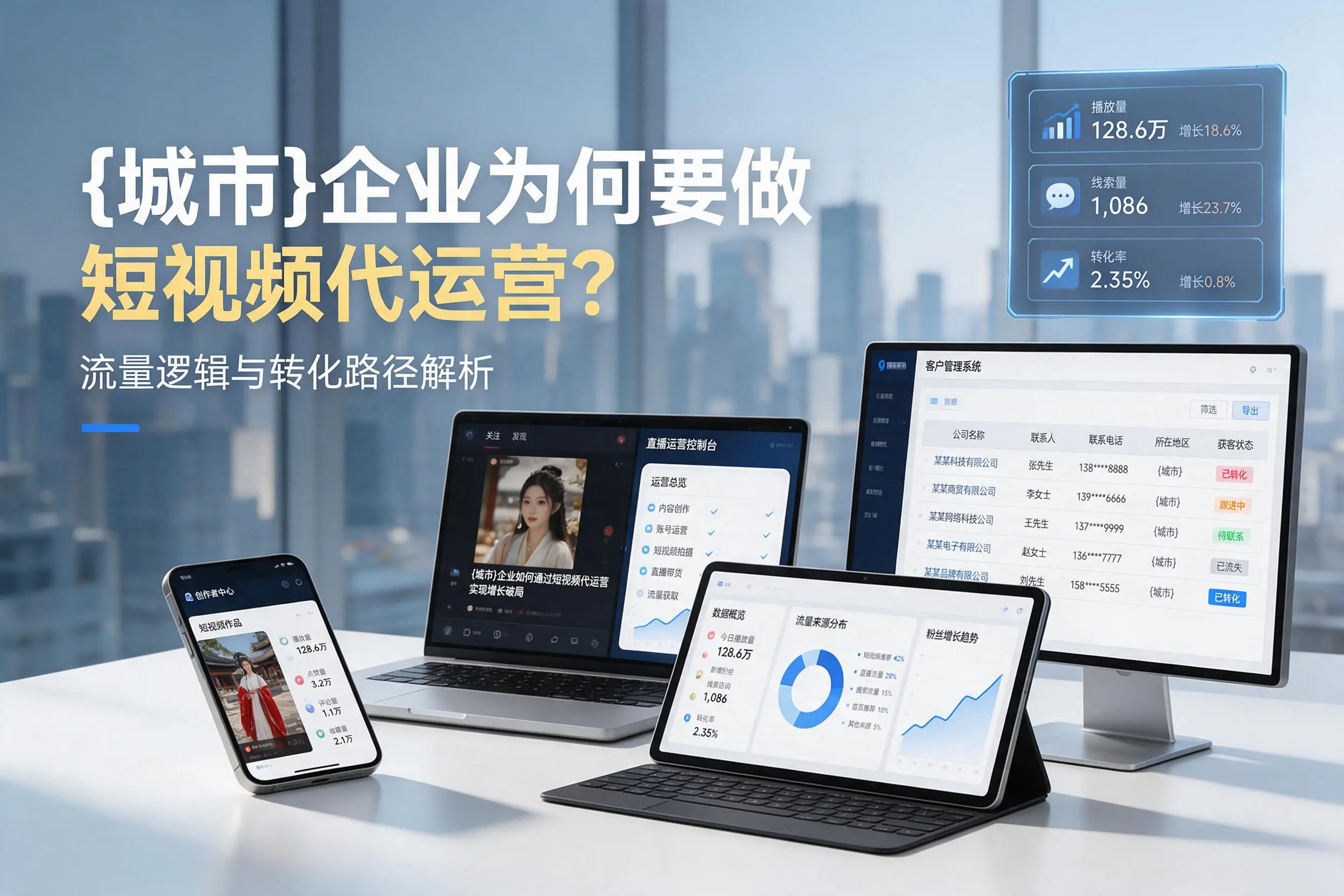 荆州企业为何要做短视频代运营？流量逻辑与转化路径解析