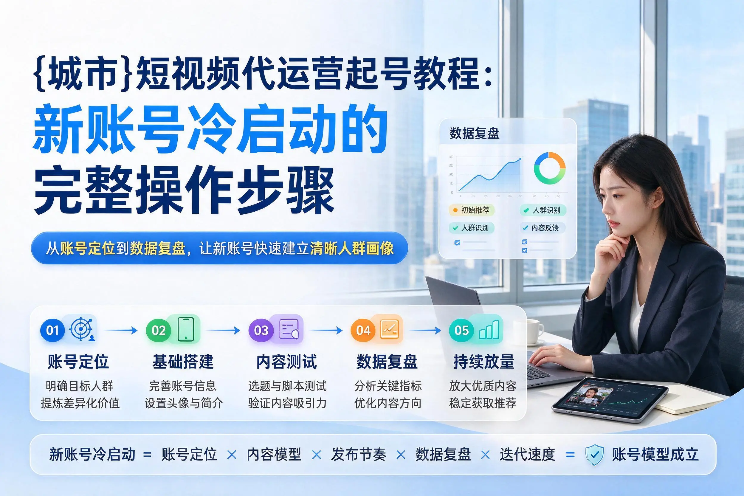 荆州短视频代运营起号教程：新账号冷启动的完整操作步骤