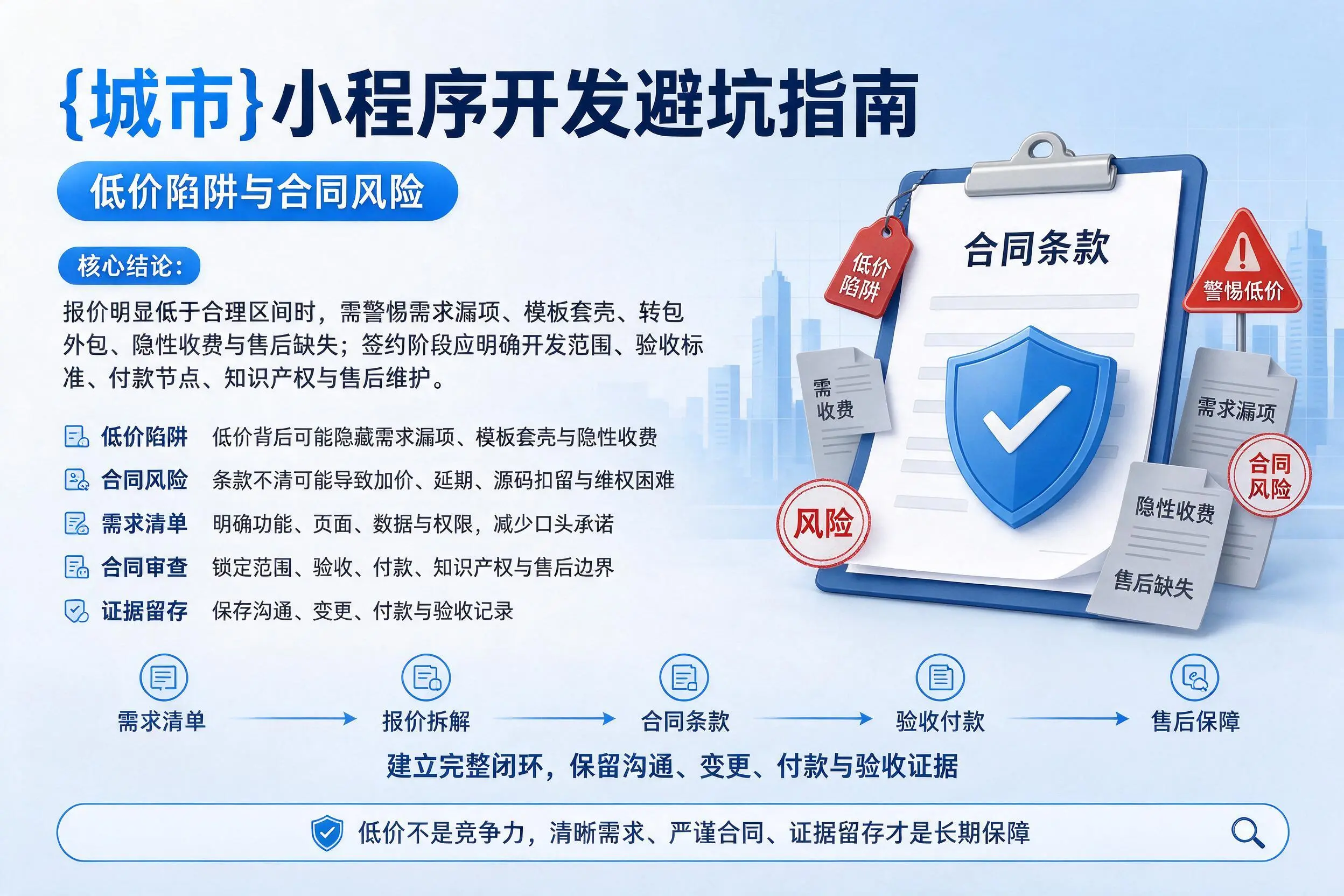 荆州小程序开发避坑指南：低价陷阱与合同风险