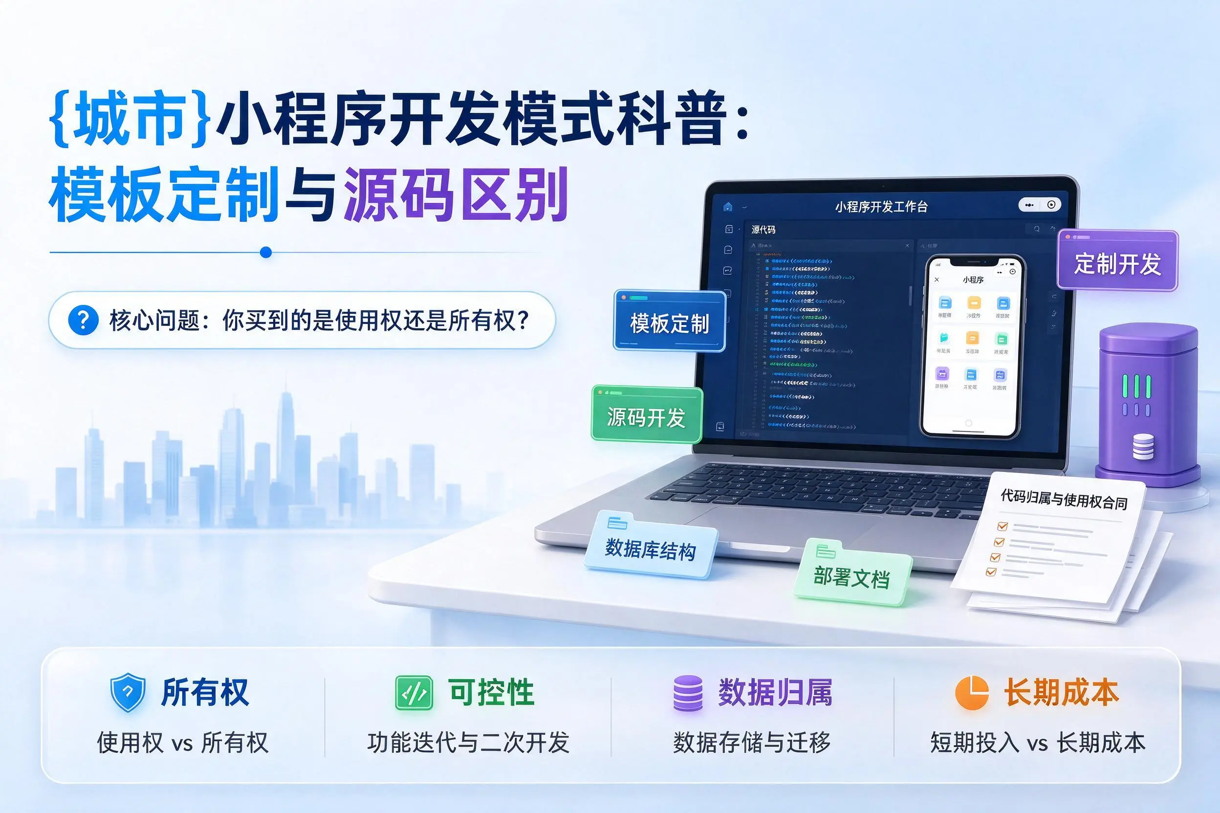 荆州小程序开发模式科普：模板定制与源码区别