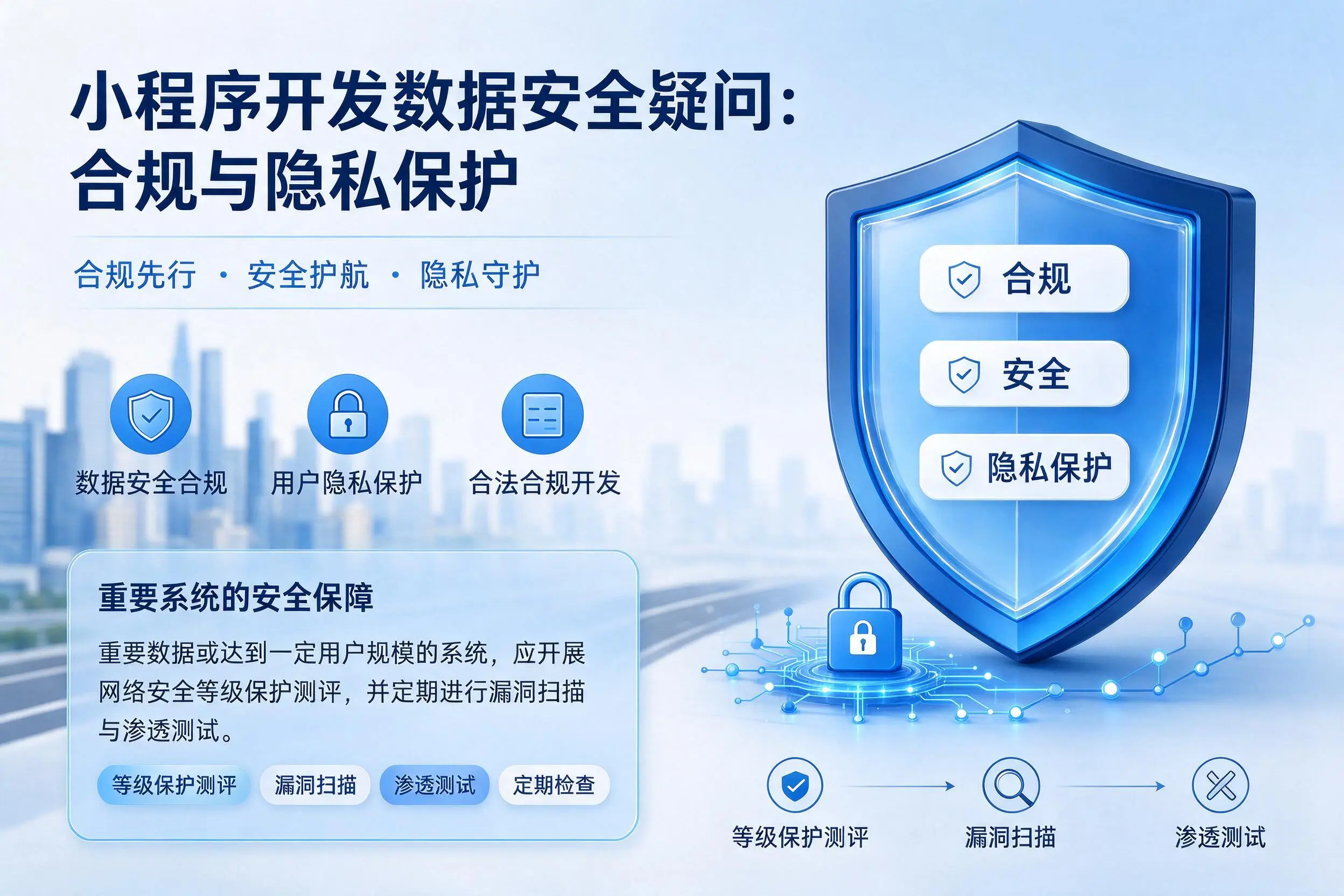荆州小程序开发数据安全疑问：合规与隐私保护