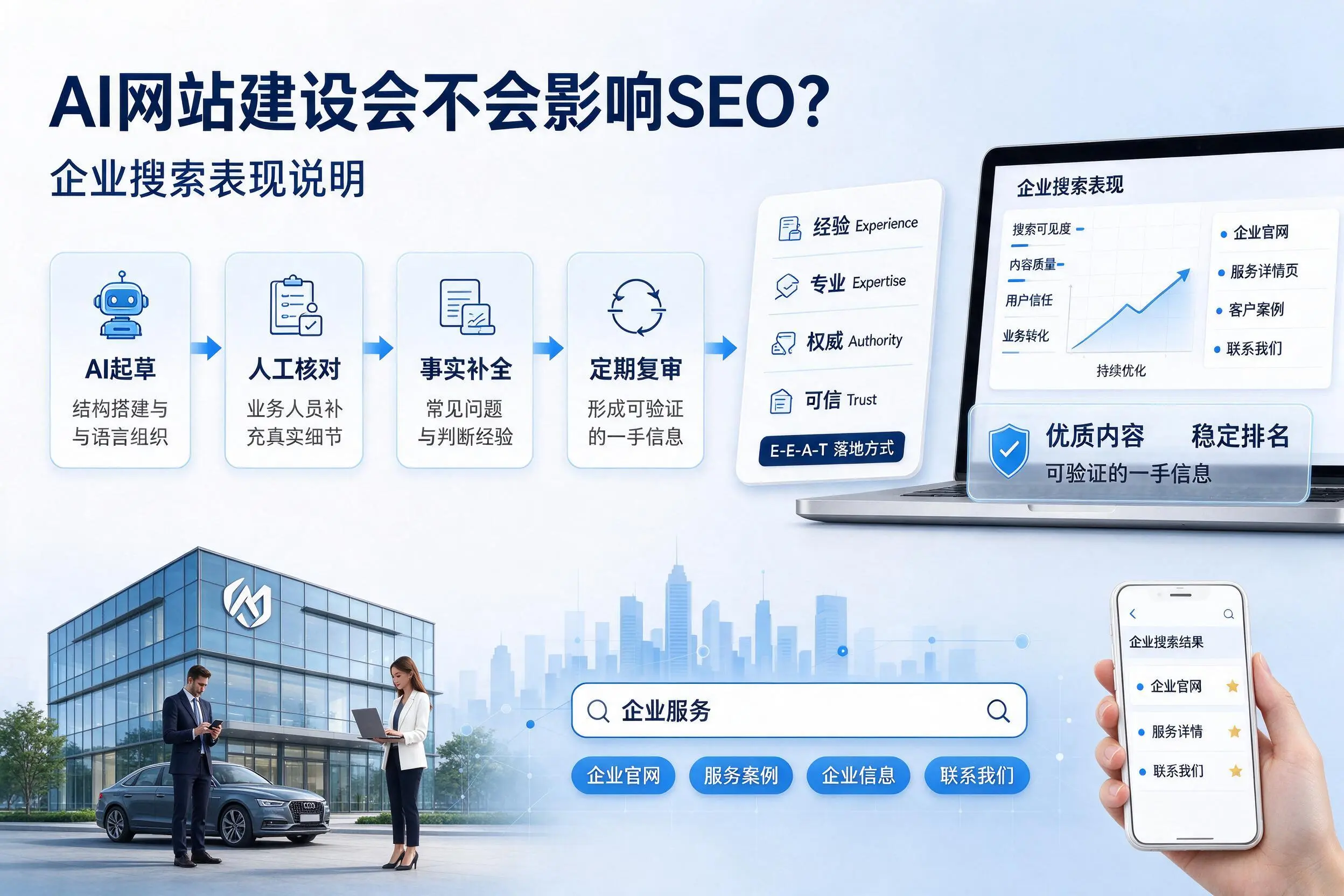 AI网站建设会不会影响SEO？荆州企业搜索表现说明