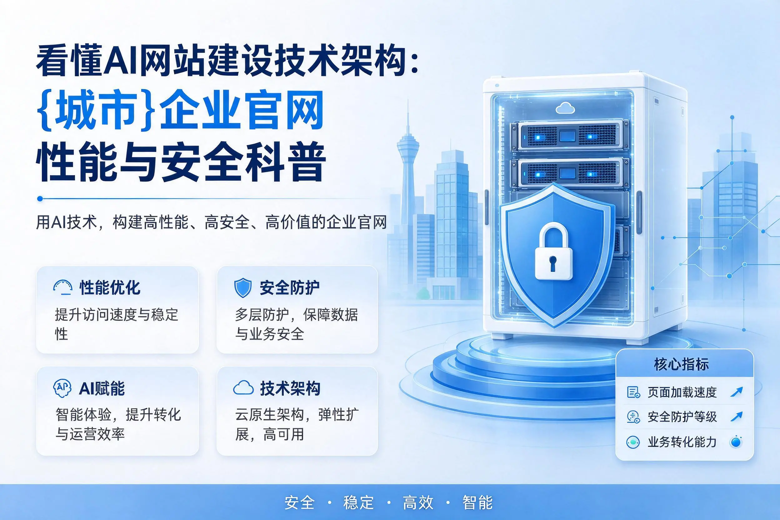 看懂AI网站建设技术架构：荆州企业官网性能与安全科普