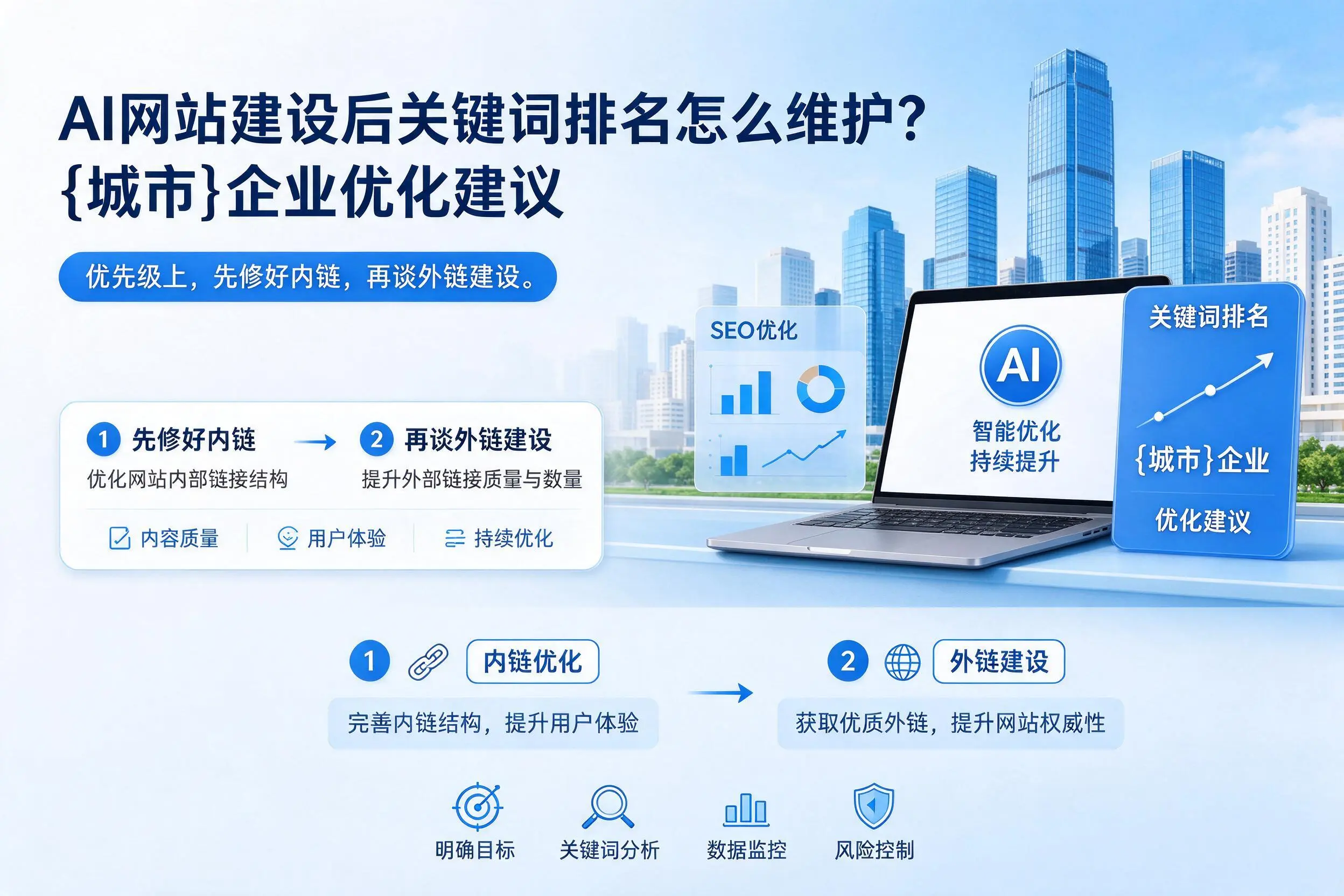 AI网站建设后关键词排名怎么维护？荆州企业优化建议